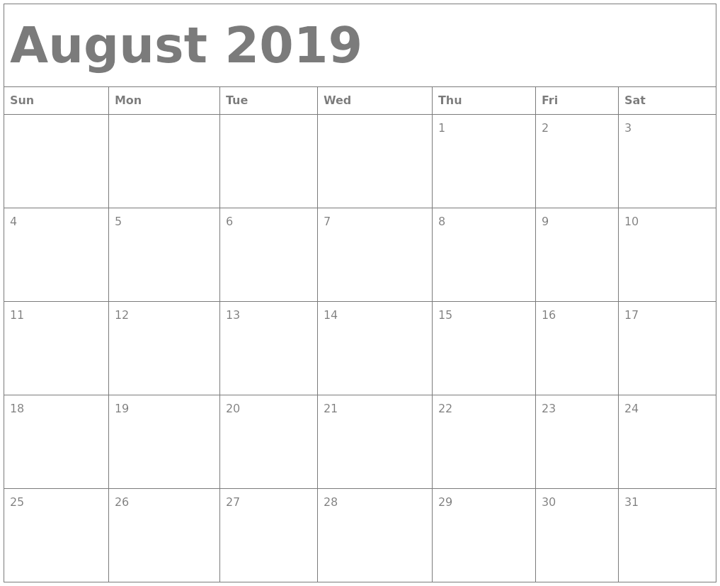 August 2019