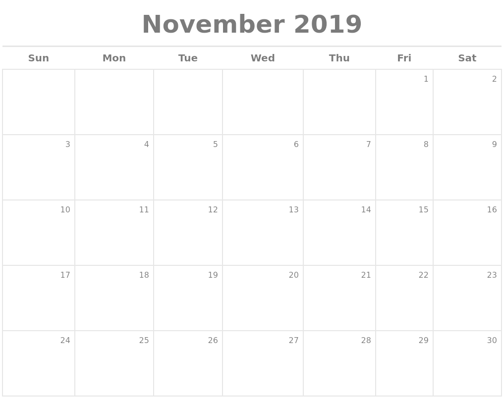 November 2019