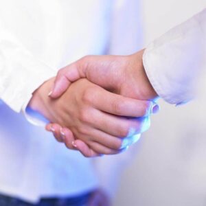 Shaking hands