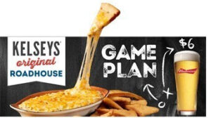 Kelseys Original Roadhouse-Kelseys celebrates the NFL with a cha