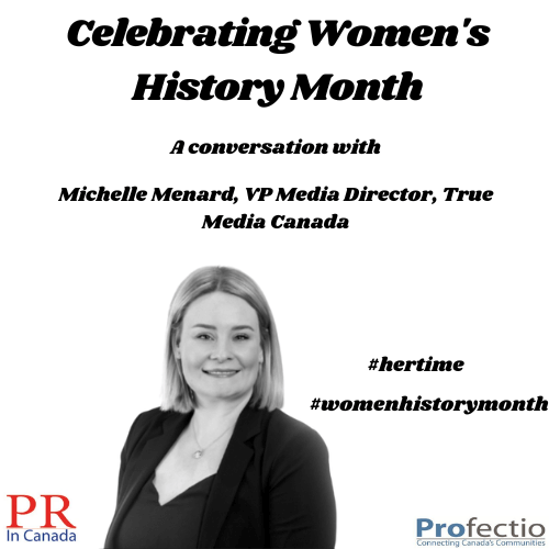 Celebrating Women's History Month with Michelle Menard, #hertime