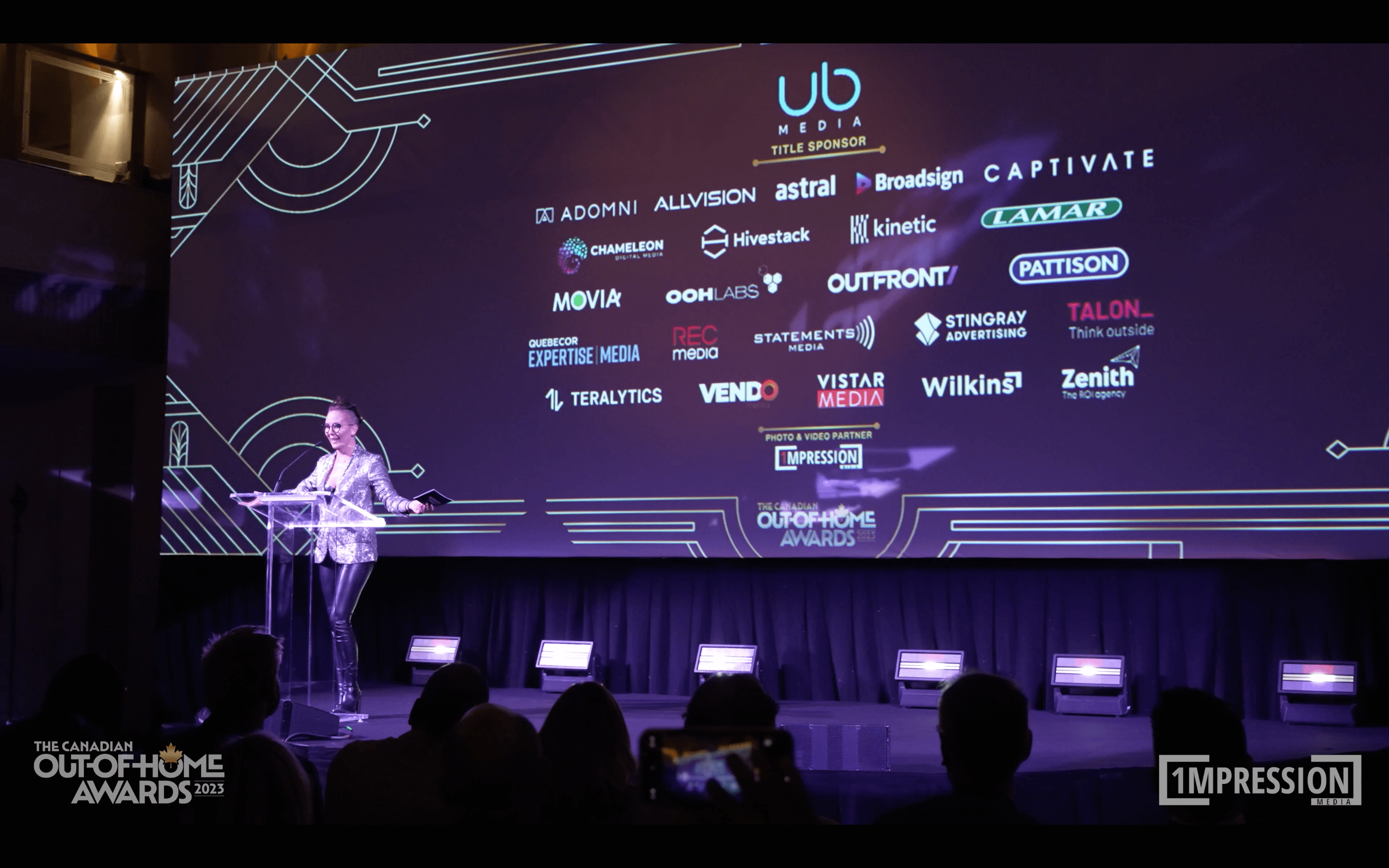2023 OOH Awards - Amanda on stage