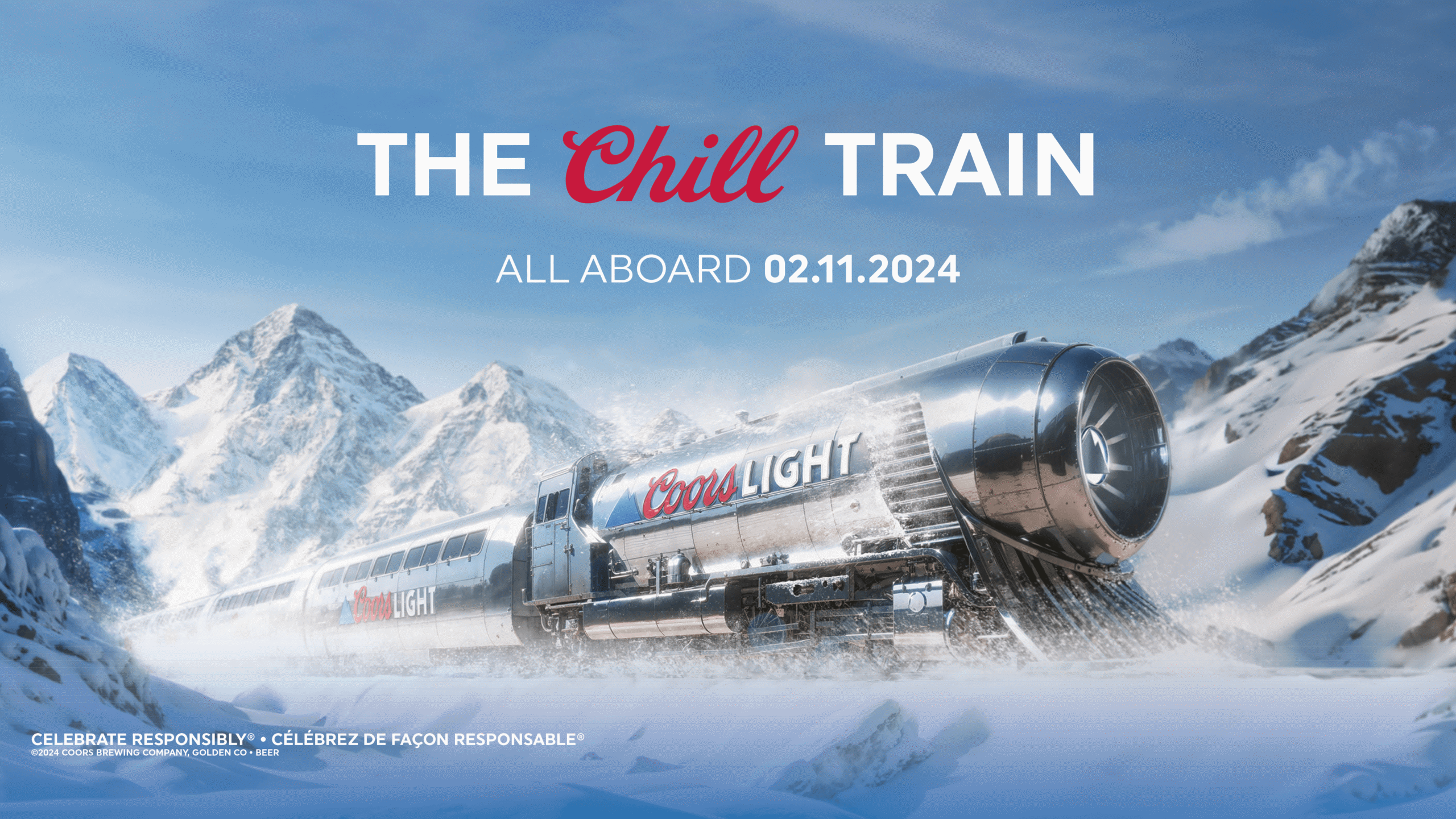 Are You Ready To Hop On The Coors Light Chill Train To The Super Bowl?