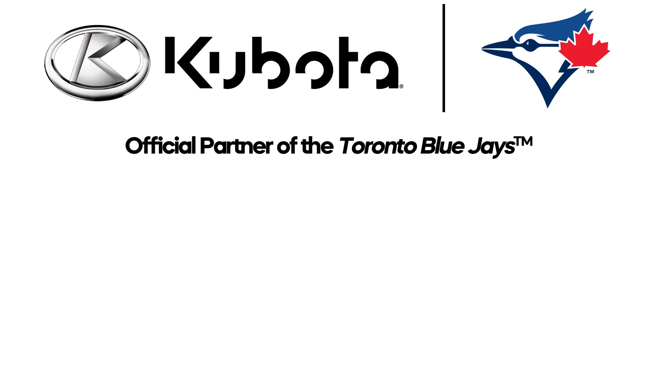 Kubota Canada Hits A Grand Slam As Official Partner of The Toronto Blue Jays