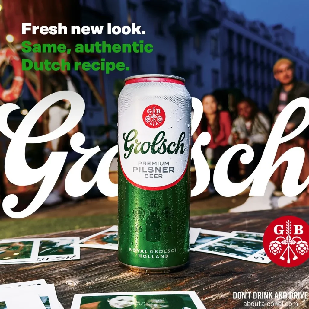 Grolsch Unveils Fresh Visual Brand Identity, Marking Its Legacy Celebrations