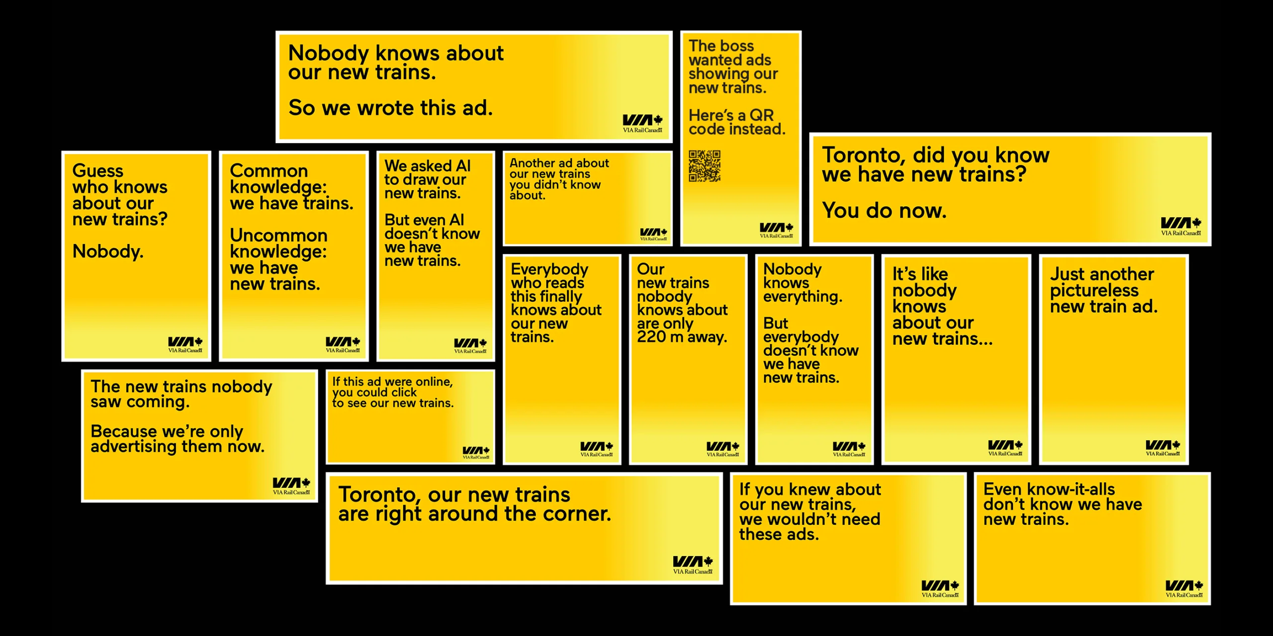 All Aboard VIA Rail's New 'Nobody Knows' Humorous Ad Campaign