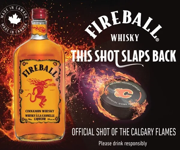 Fireball Cinnamon Whisky Hits The Ice As Latest Sponsor Of The Calgary Flames