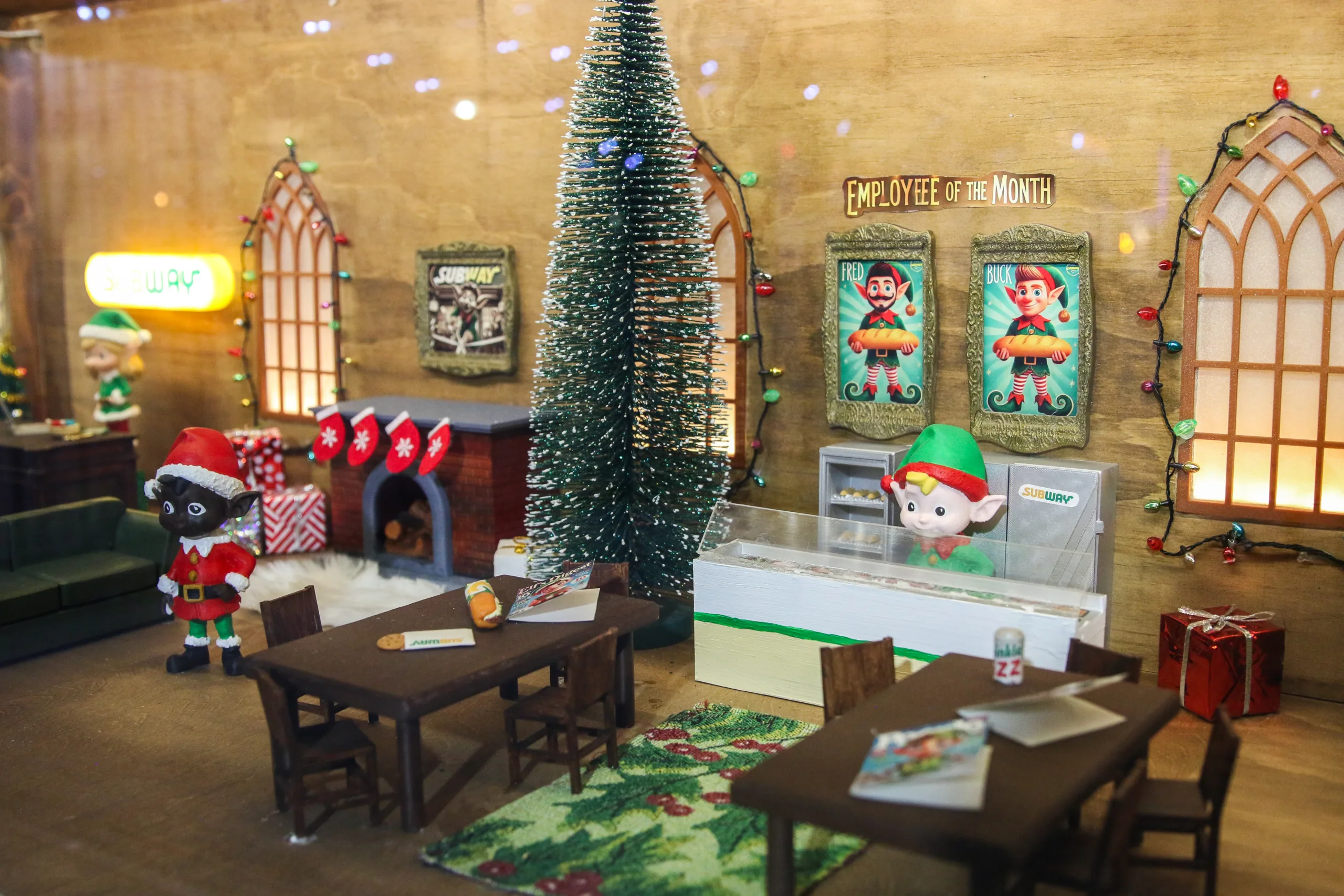 Subway Canada Reveals Its Secret Sandwich Elves Window Displays In Montreal And Toronto Locations