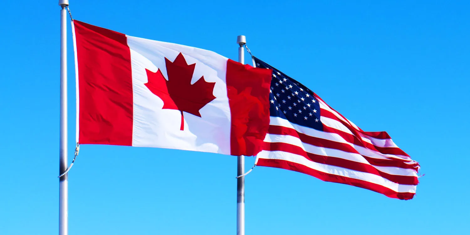 Canada US flag