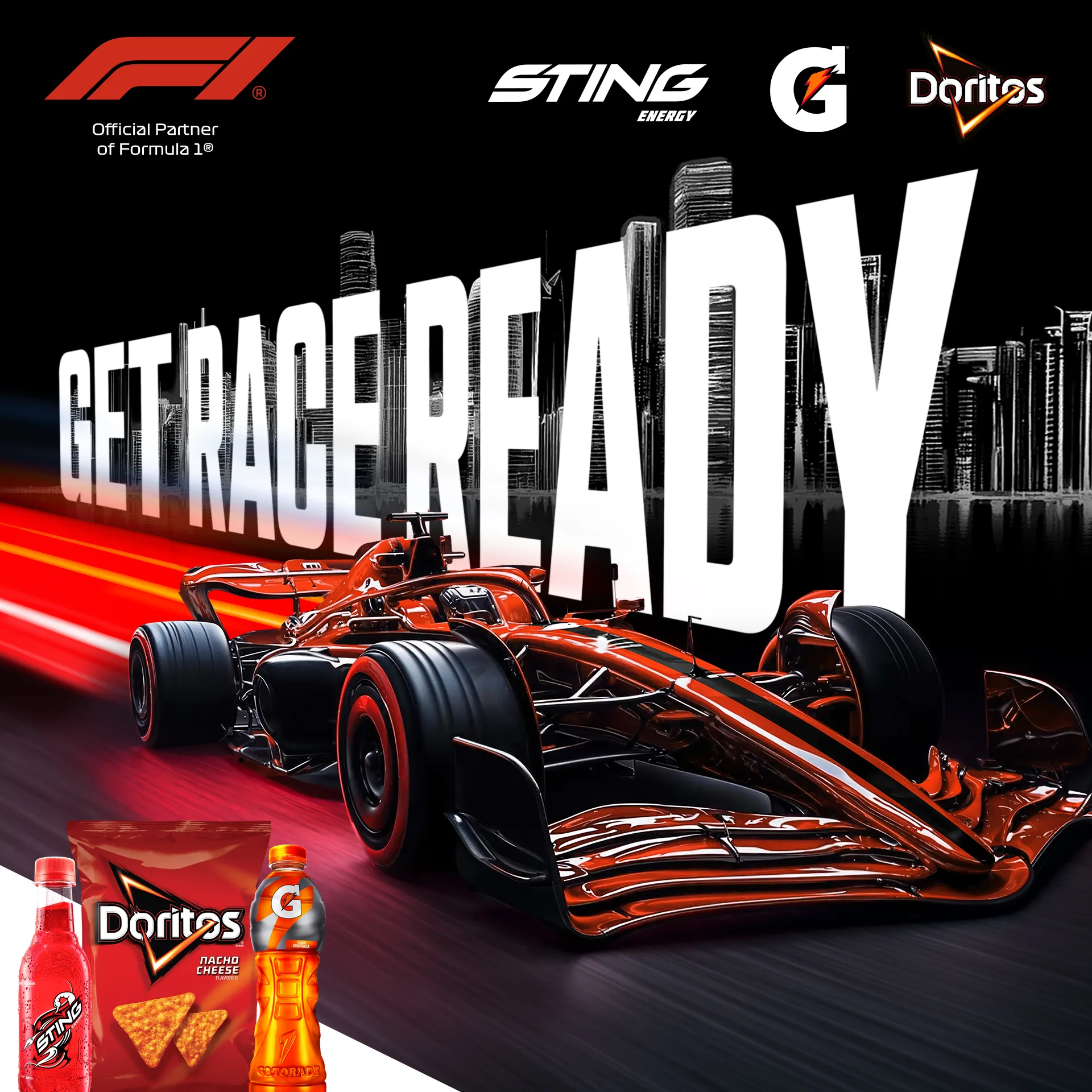 Gatorade, Doritos Sign New Global Partnership With Formula 1