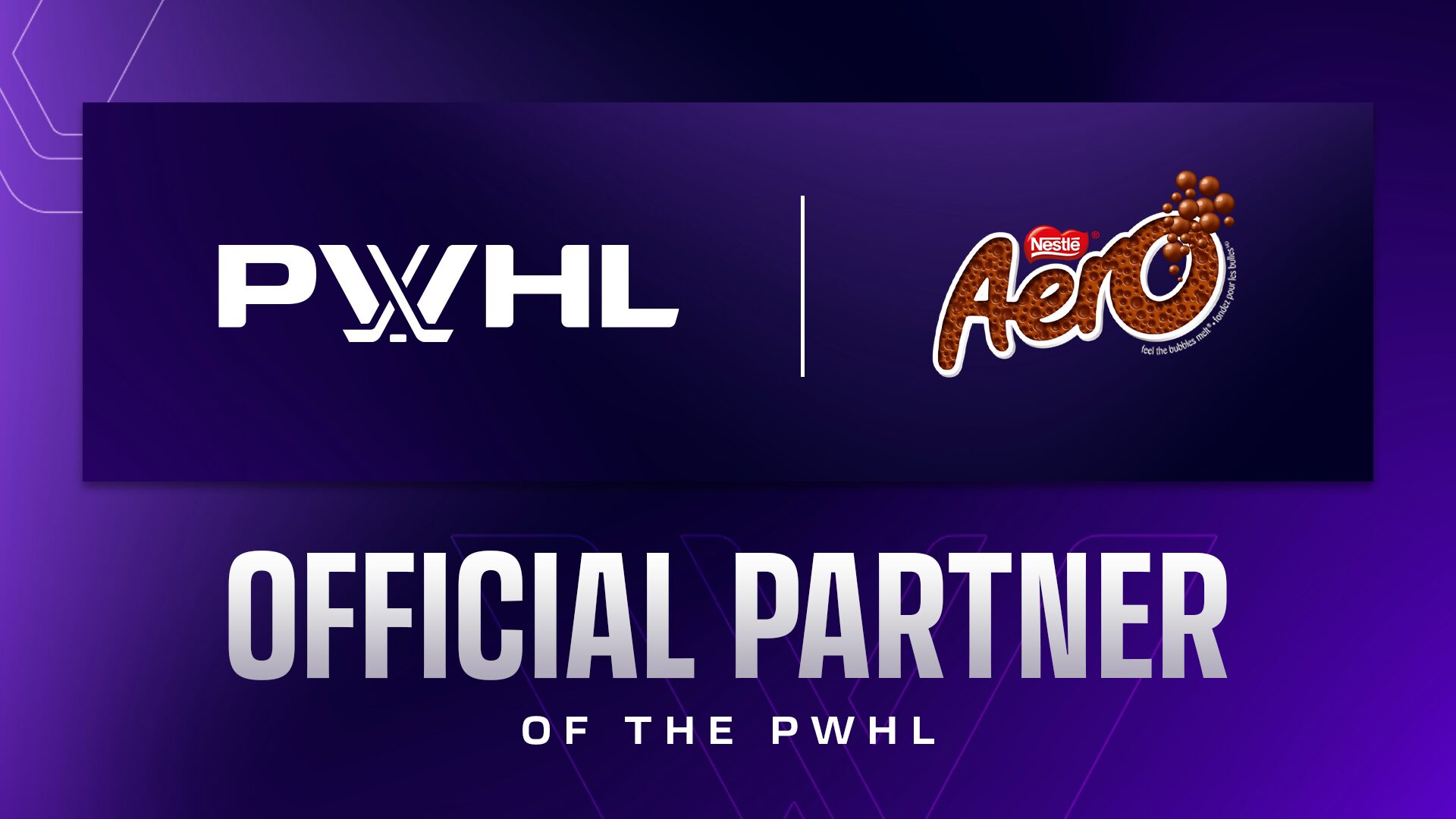 AERO Joins The PWHL As The Official Chocolate Bar Of The 2025-2026 Season
