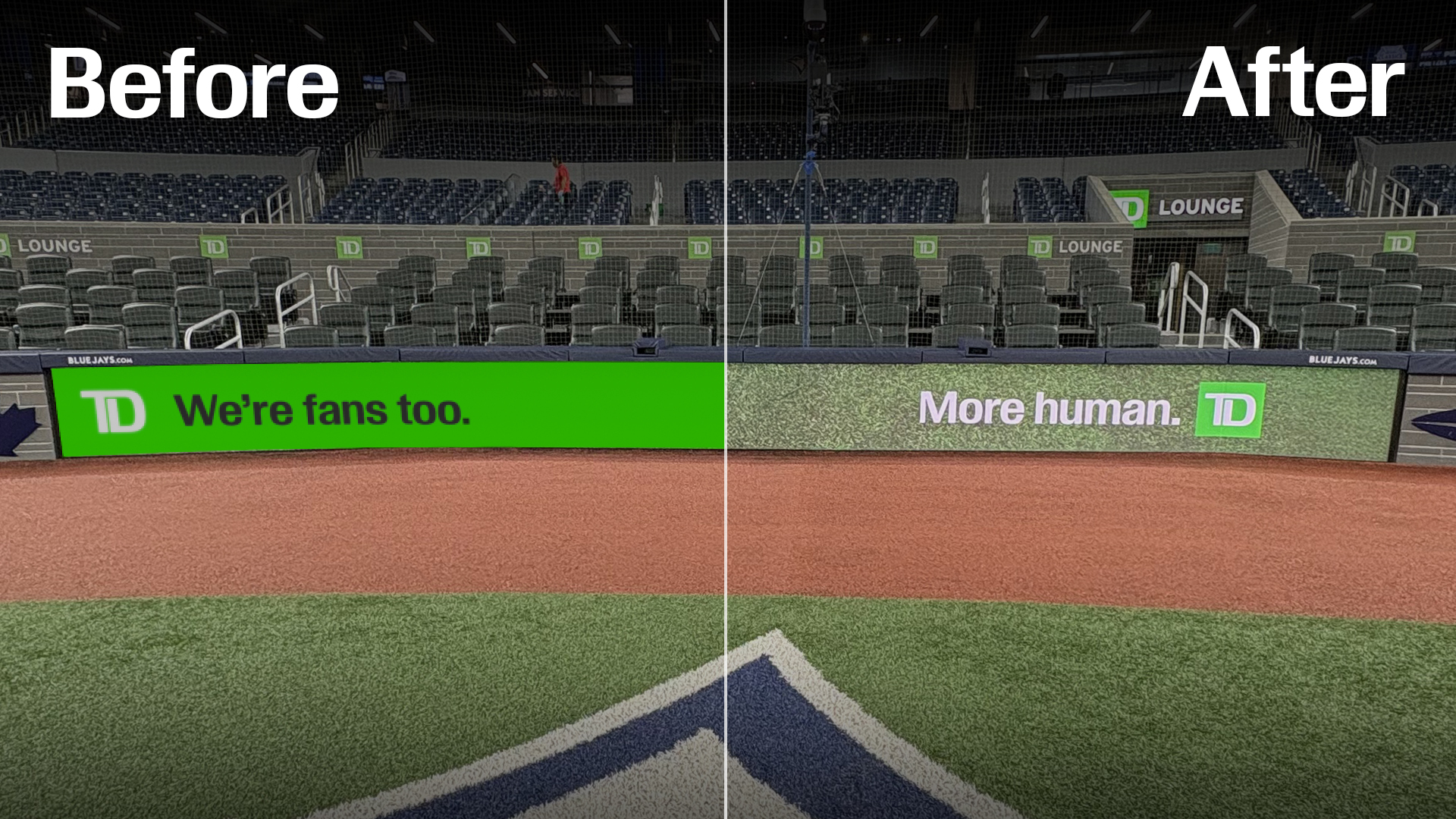 Blue Jays & TD Debut New "Turf Green" Home Plate Creative To Improve Broadcast Experience