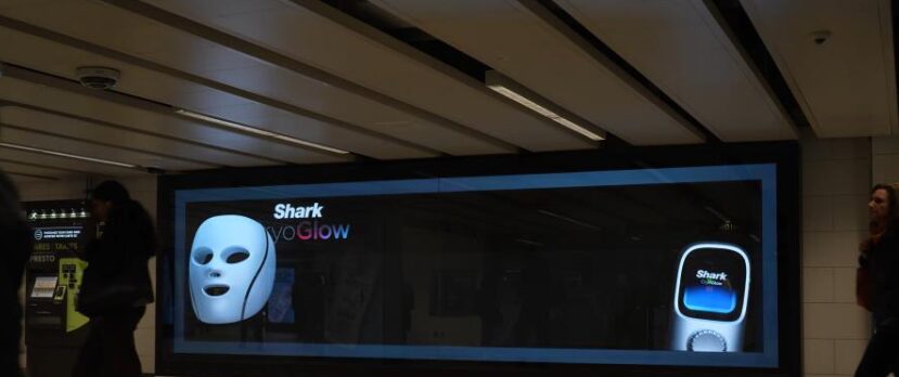 Horizon Media Shark CryoGlow Out-of-Home campaign