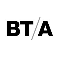 BTA logo with bold black letters B, T, and A separated by a light gray diagonal slash between T and A.