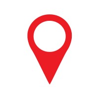 COMMB - Canadian Ad Insider Red location pin icon on white background