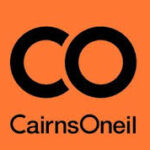 CairnsOneil logo: bold black 'CO' over an orange background with 'CairnsOneil' text below.