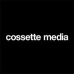 Cossette Media logo in white text on a black background