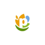 Circular logo with abstract orange, blue, and green shapes forming a stylized group of people.