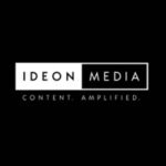 Ideon Media logo on a black background: a white rectangular badge with 'IDEON' and 'MEDIA', and the tagline 'CONTENT. AMPLIFIED.' underneath.