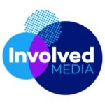 Involved Media logo with overlapping blue circles and the word Involved in white on the left of the circle edge.