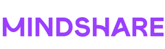 Mindshare logo: bold purple uppercase wordmark saying MINDSHARE