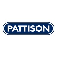 Pattison logo in a blue rounded-rectangle badge with white text.