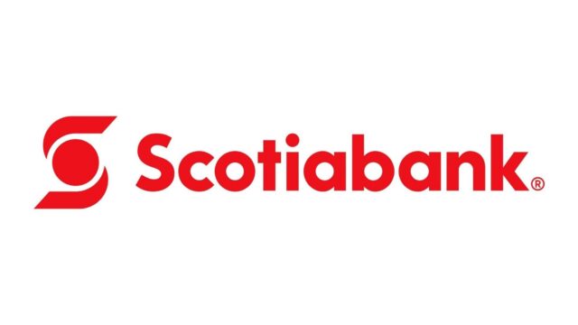 Scotiabank red wordmark with a stylized curved S symbol on the left