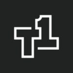 Interlocking stylized digits 7 and 1 in white on a dark background (minimalist logo).
