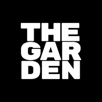 Brand logo reading THE GARDEN in bold white letters on a black background.