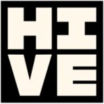 The Hive - Canadian Ad Insider HIVE logo: bold cream letters H I V E arranged in a square on a black background.