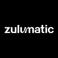 Zulumatic logo with white letters on a black background.
