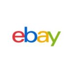 eBay wordmark logo on white background in red, blue, yellow, and green letters
