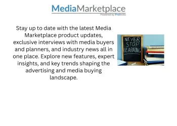Media Marketplace - Learning Hub