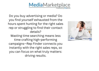 Media Marketplace - Rep Finder